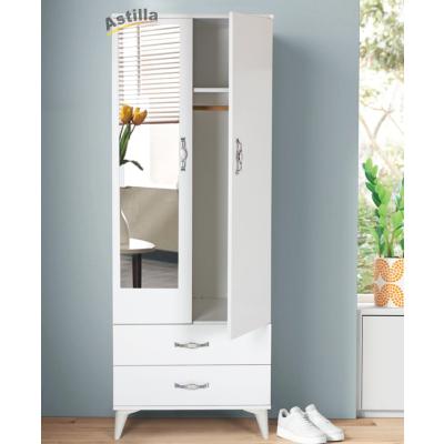 M06 Aynalı 2 Kapılı Derin Dolap