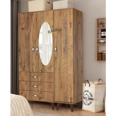U03 Rüya 3 Kapılı Gardolap (Aynalı)