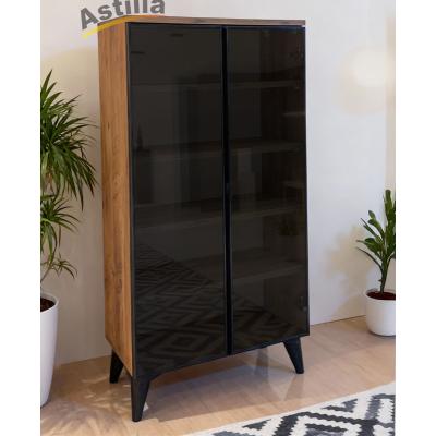 A09 Reflekte camlı kapaklı ayakkabılık