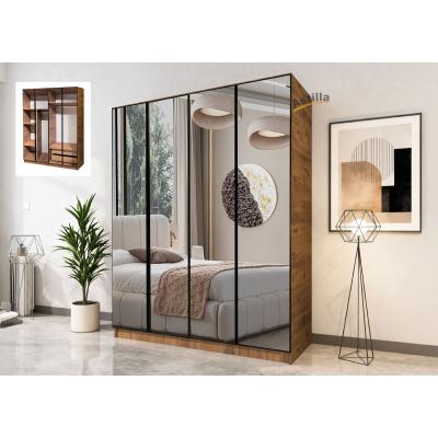 Adara 4 kapılı Aynalı camlı gardırop