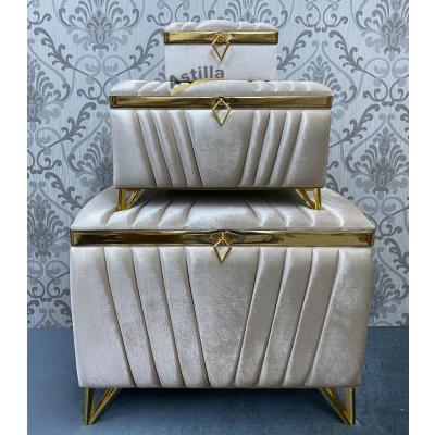 gold seritli sandık S023 3 lü 