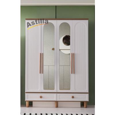 kuzey 4'lü Gardolap AYTAŞI-ceviz